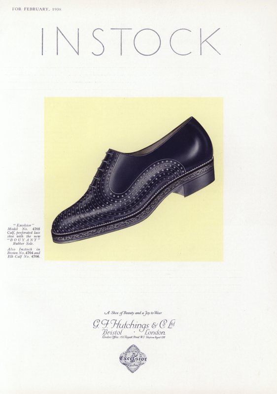 Werbung für Damenschuhe, 1930er von English School