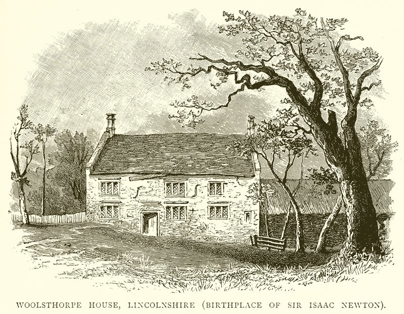 Woolsthorpe House, Lincolnshire (Geburtsort von Sir Isaac Newton) von English School