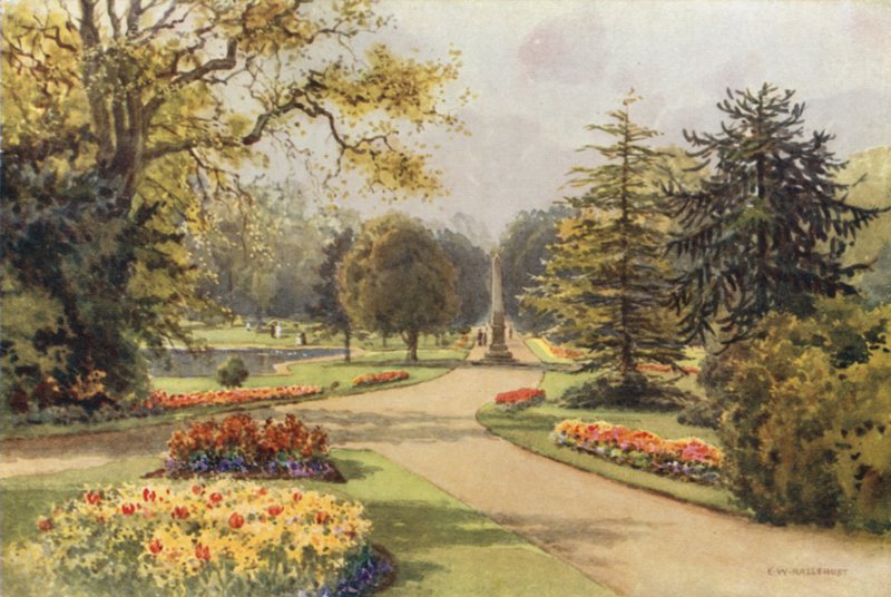 In den Jephson Gärten, Leamington von Ernest William Haslehust