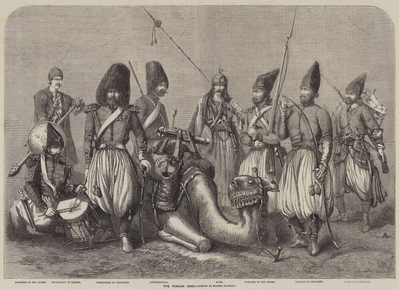 Die persische Armee von Eugene Flandin