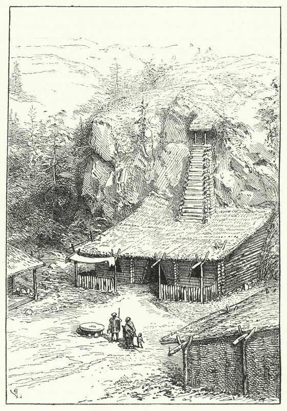 Arische Behausung im alten Indien von Eugene Emmanuel after Viollet le Duc