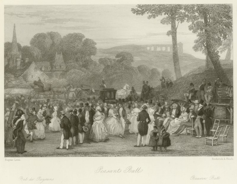 Bauernball von Eugene-Louis Lami