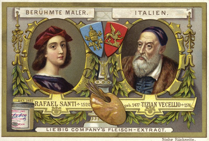 Raphael und Tizian, italienische Künstler von European School