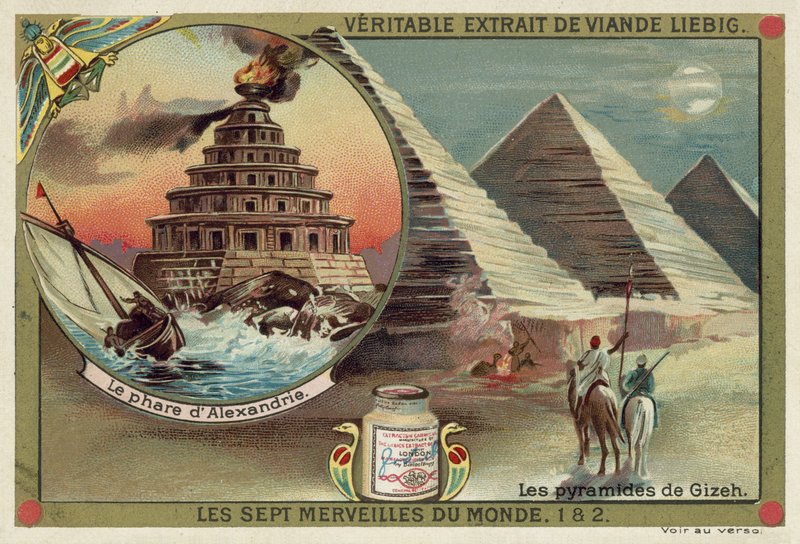 Der Leuchtturm von Alexandria und die Pyramiden von Gizeh, Ägypten von European School