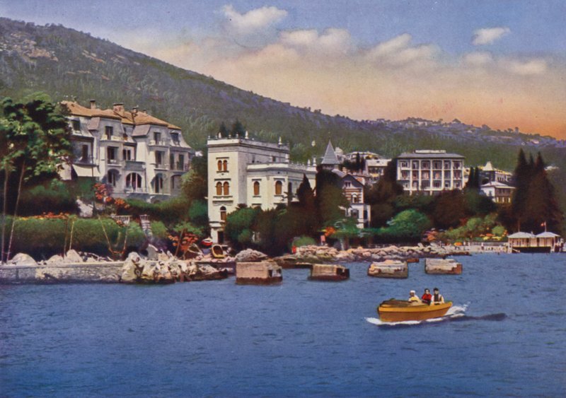 Abbazia, jetzt Opatija in Kroatien: Ville viste dal Porto, Sanatorio Dott Horvat, und andere (Foto) von European Photographer