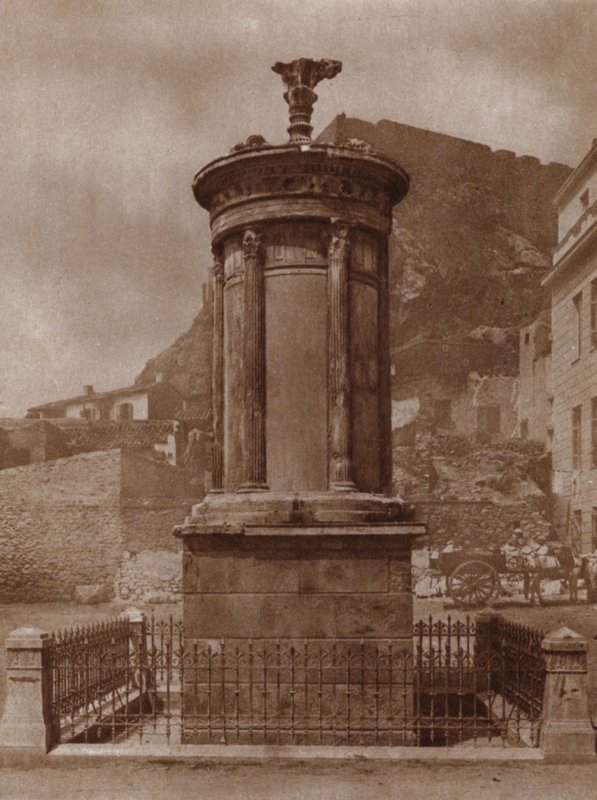 Denkmal für Dionysos, Gott des Weines, errichtet in Athen 335-34 v. Chr. von Lysikrates zur Feier des Sieges seines Teams in den Theaterwettbewerben von European Photographer