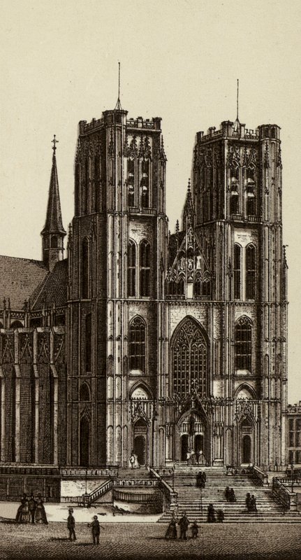 Bruxelles: Eglise des Saints Michel und Gudule von European School