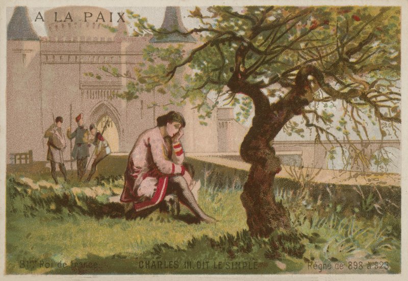 Karl der Einfältige, König von Westfranken von European School