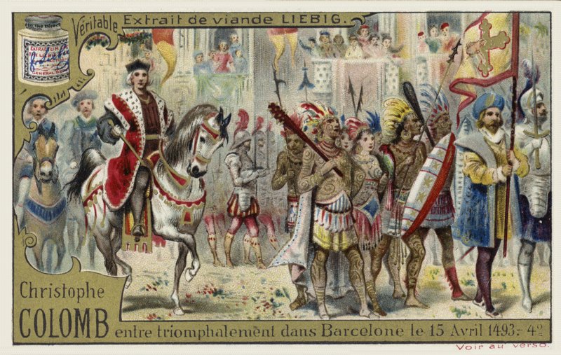Christoph Kolumbus zieht triumphierend in Barcelona ein, 15. April 1493 von European School