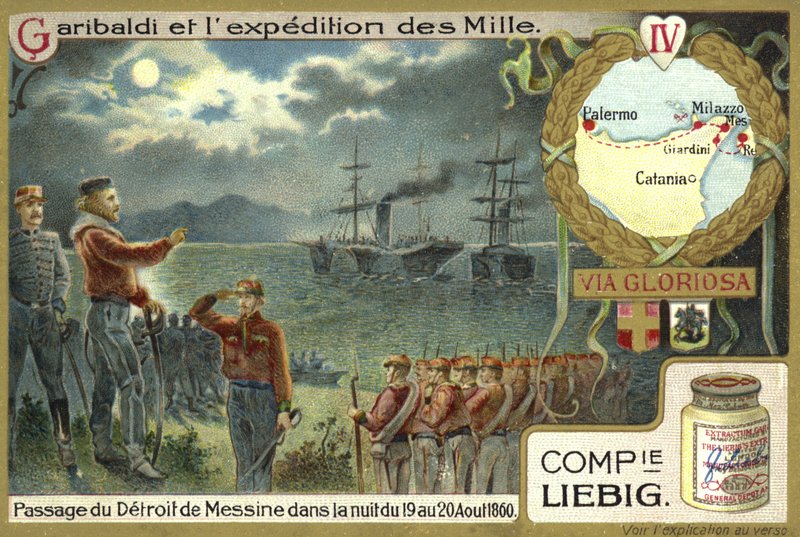 Überquerung der Straße von Messina in der Nacht vom 19. auf den 20. August 1860 von European School