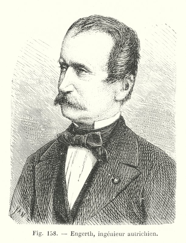 Engerth, österreichischer Ingenieur (Stich) von European School