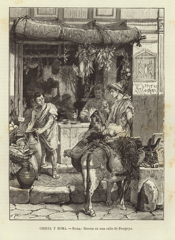 Griechenland und Rom - Rom: Straßenszene in Pompeji von European School