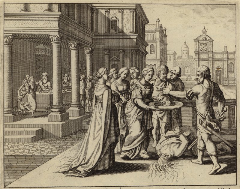 Herodias erhält den Kopf von Johannes dem Täufer von European School