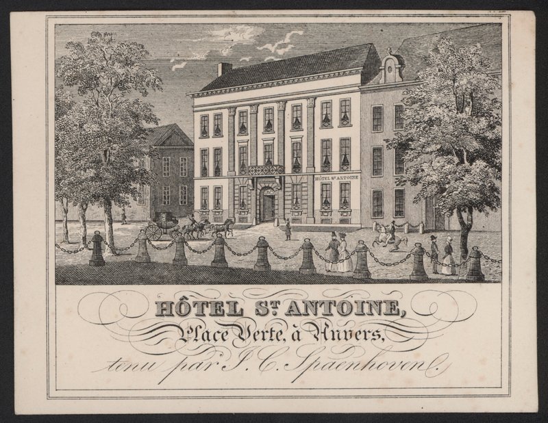 Hotel St. Antoine, Anvers, Antwerpen, J. C. Spaenhoven von European School