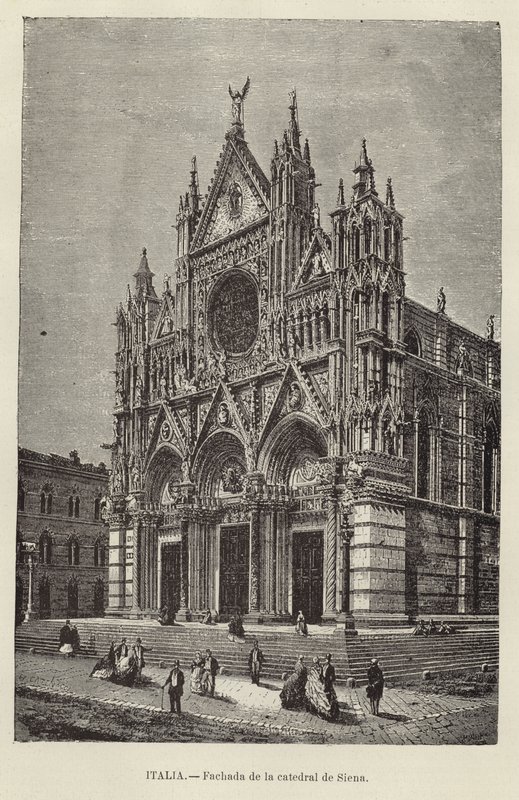 Italien - Fassade des Doms von Siena von European School