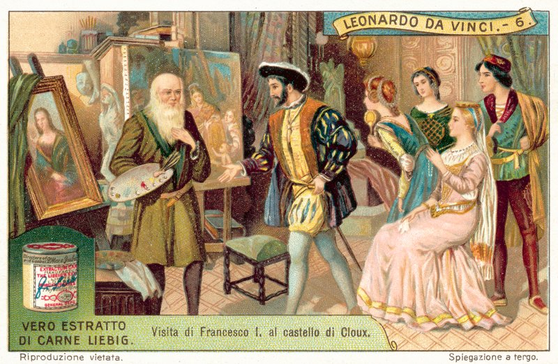 König Franz I. von Frankreich besucht Leonardo da Vinci in Clos Lucé von European School