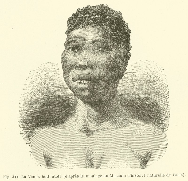 Die Venus Hottentotte (nach dem Abguss des Naturhistorischen Museums in Paris) von European School