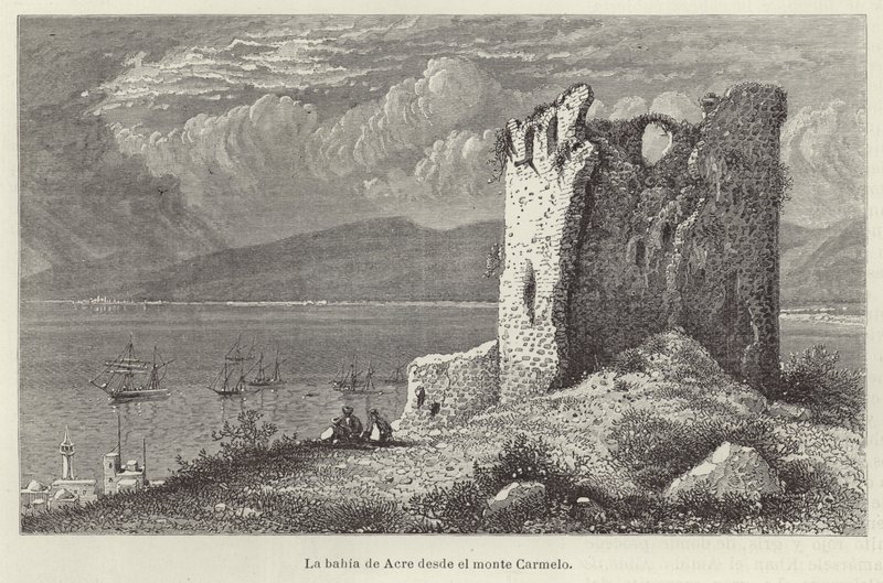 Die Bucht von Akko vom Berg Karmel von European School