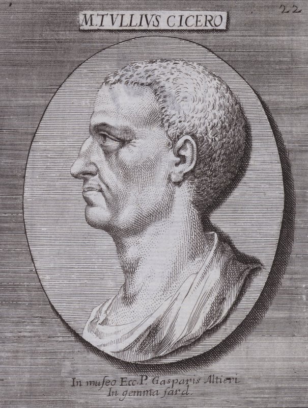 Marcus Tullius Cicero, römischer Philosoph, Politiker, Gelehrter und Redner von European School