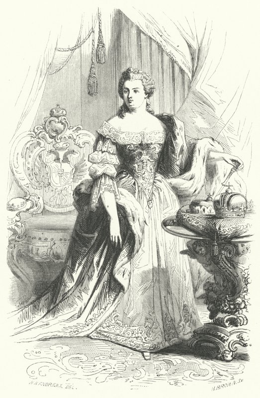 Maria Theresia von Österreich, Heilige Römische Kaiserin (Stich) von European School