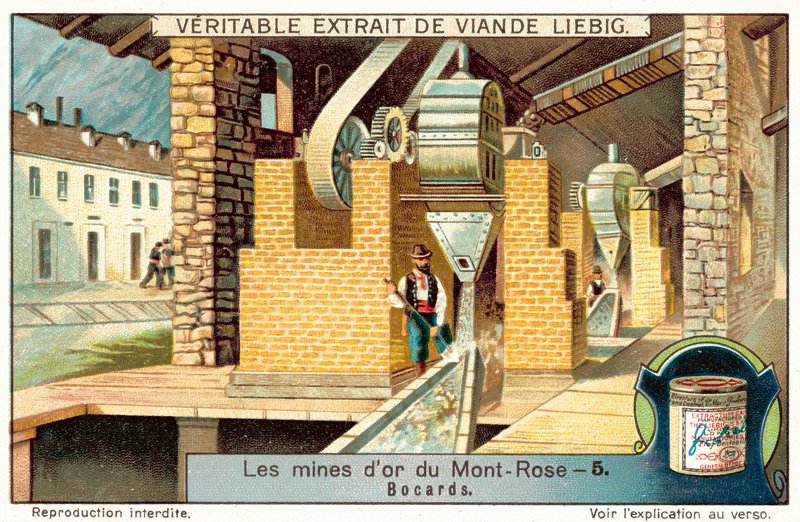 Erzmühle in den Monte Rosa Goldminen, Italien von European School