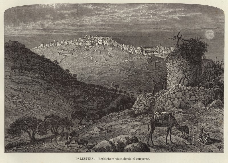 Palästina, Bethlehem vom Südwesten gesehen von European School