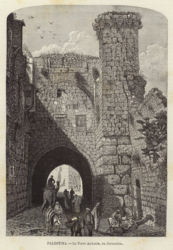 Palästina, Der Antonia-Turm in Jerusalem von European School