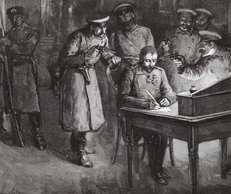 Prinz Alexander unterzeichnet seine Abdankung von European School