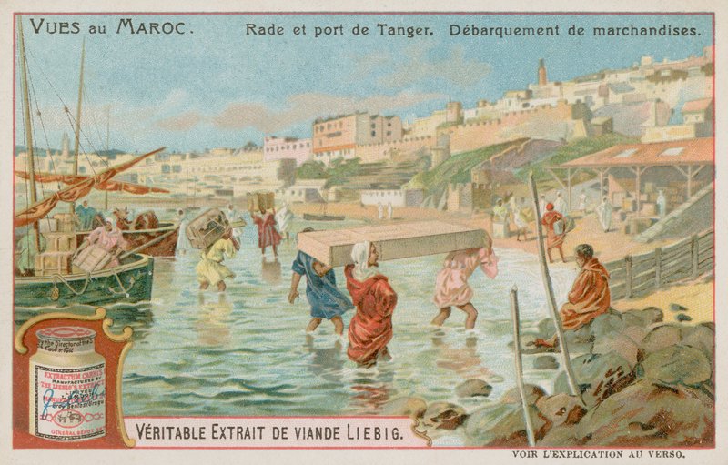 Warenentladung im Hafen von Tanger von European School