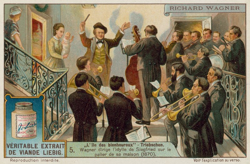 Wagner dirigiert Siegfrieds Idyll in Triebschen zur Feier der Geburt seines Sohnes von European School
