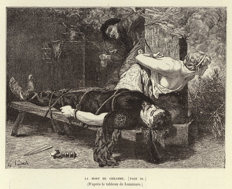 Der Tod von Chram, Sohn von Chlothar I., König der Franken, 561 von Evariste Vital Luminais