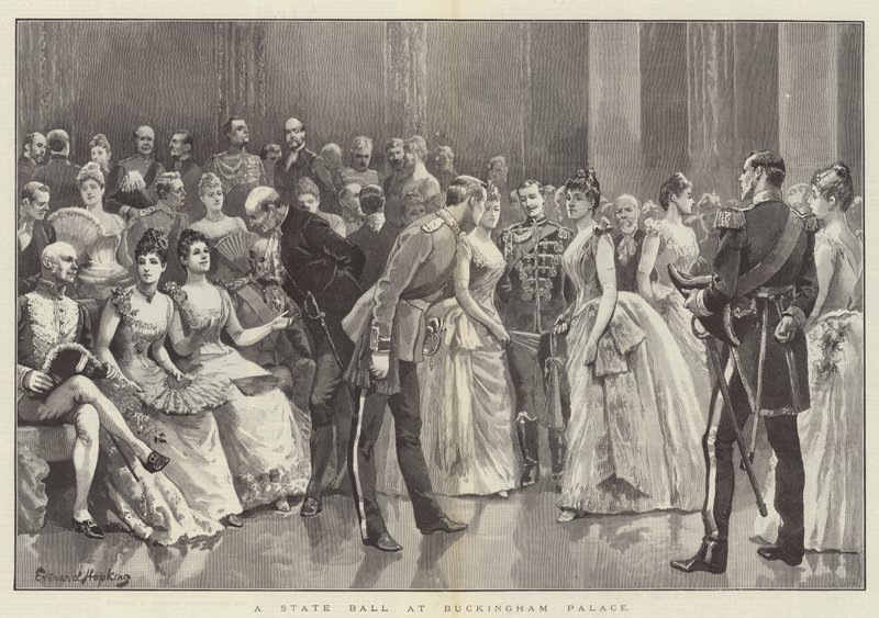 Ein Staatsball im Buckingham Palace von Everard Hopkins