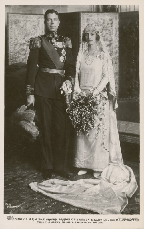 Hochzeit von Kronprinz Gustaf Adolf von Schweden und Lady Louise Mountbatten, 1923 von F.A Swaine