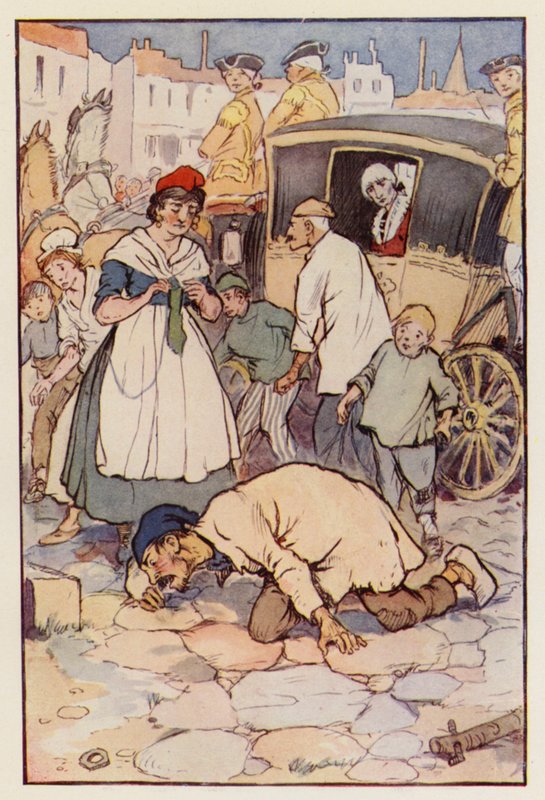 Illustration für Eine Geschichte aus zwei Städten von Charles Dickens von F. M. B. Blaikie