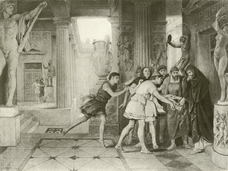 Timon von Athen. Akt III, Szene IV von Felix Octavius Carr Darley