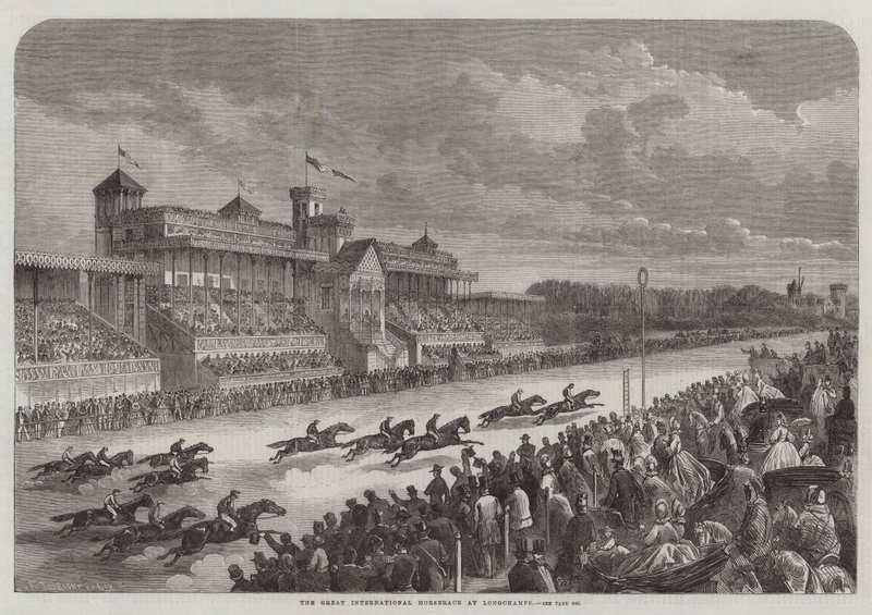 Das große internationale Pferderennen in Longchamps von Felix Thorigny