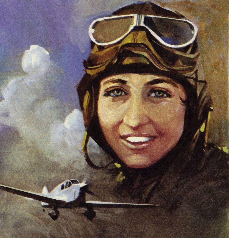 Amy Johnson, die von Croydon nach Kapstadt flog von Ferdinando Tacconi