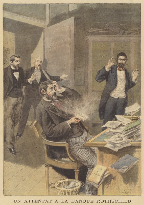 Briefbombenanschlag auf die Banque de Rothschild von Fortune Louis Meaulle