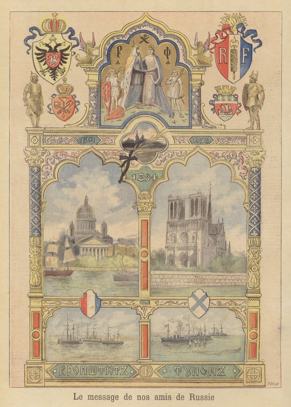 Botschaft des guten Willens von der Stadt St. Petersburg nach Frankreich von Fortune Louis Meaulle