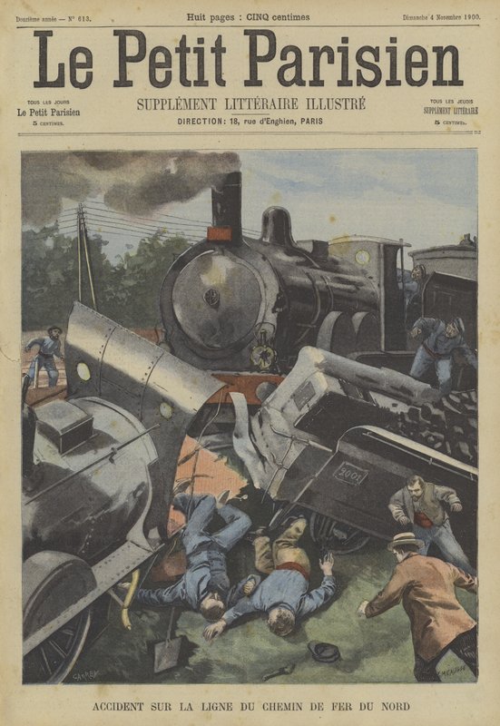 Zugunglück auf der Chemin du Fer du Nord, Frankreich von Fortune Louis Meaulle
