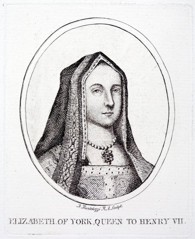 Elizabeth von York, Königin Gemahlin von König Heinrich VII. von Francesco (after) Bartolozzi