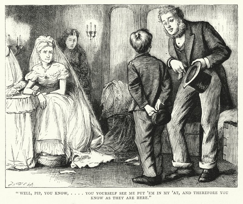 Illustration für Große Erwartungen von Charles Dickens von Francis Arthur Fraser