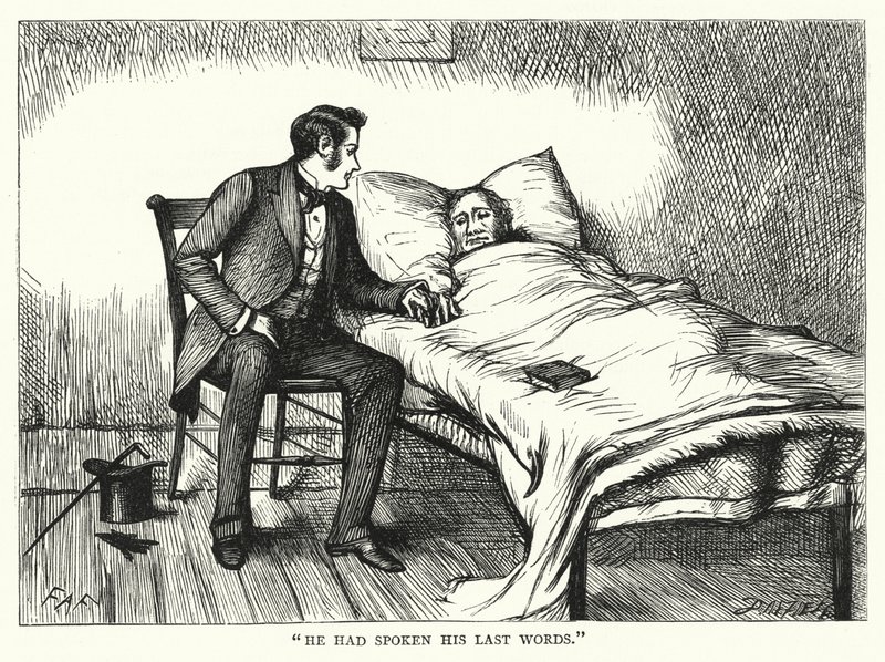 Illustration für Große Erwartungen von Charles Dickens (Gravur) von Francis Arthur Fraser