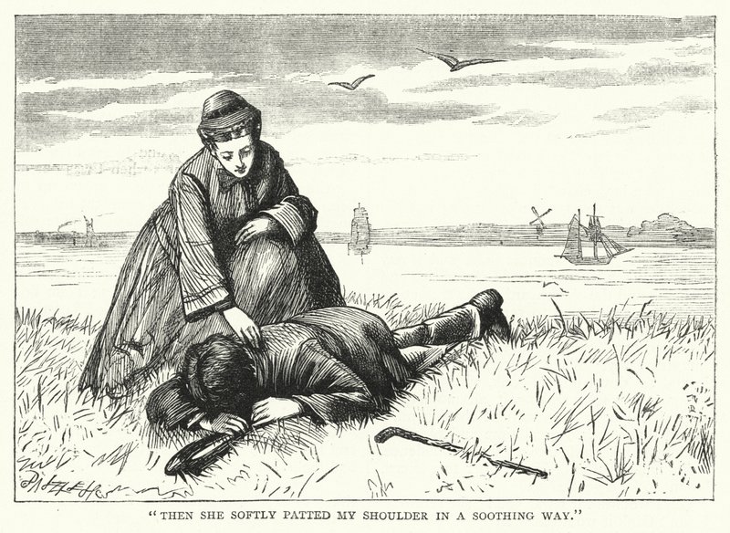 Illustration für Große Erwartungen von Charles Dickens von Francis Arthur Fraser