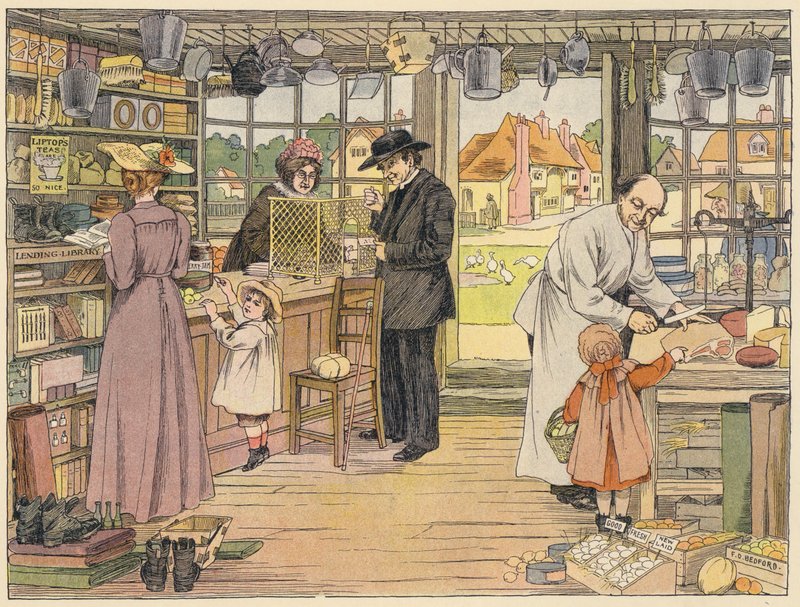 Bedfords Buch der Geschäfte: Dorfladen von Francis Donkin Bedford