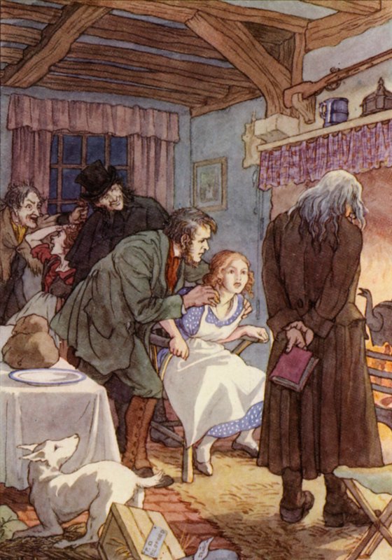 Illustration für Die Grille an der Herdstelle von Charles Dickens von Francis Donkin Bedford