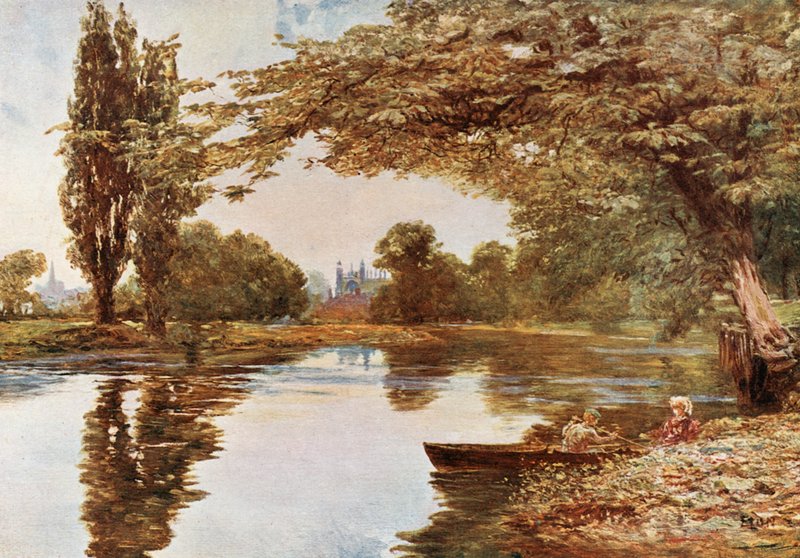 Eton College Chapel von der Themse aus gesehen von Francis S. Walker