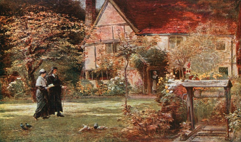 Miltons Cottage und Garten, Chalfont St Giles von Francis S. Walker
