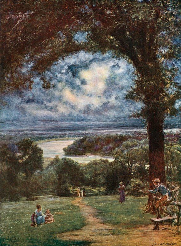 Die Themse bei Richmond von der Terrasse von Francis S. Walker