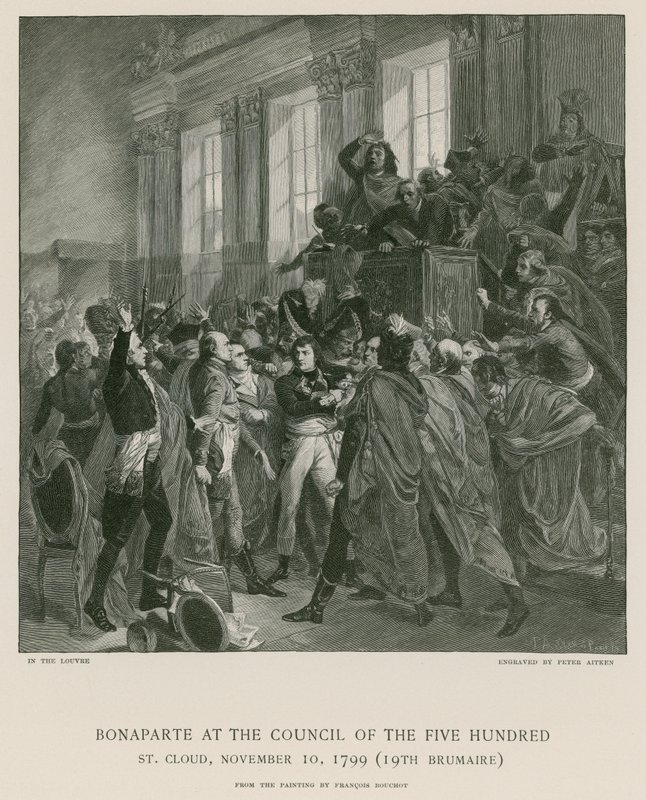 Bonaparte im Rat der Fünfhundert von Francois Bouchot